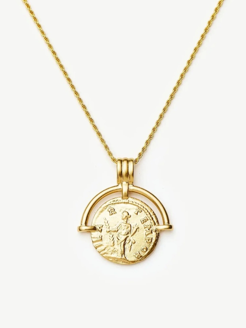 MISSOMA LUCY WILLIAMS LONG ROMAN ARC COIN NECKLACE